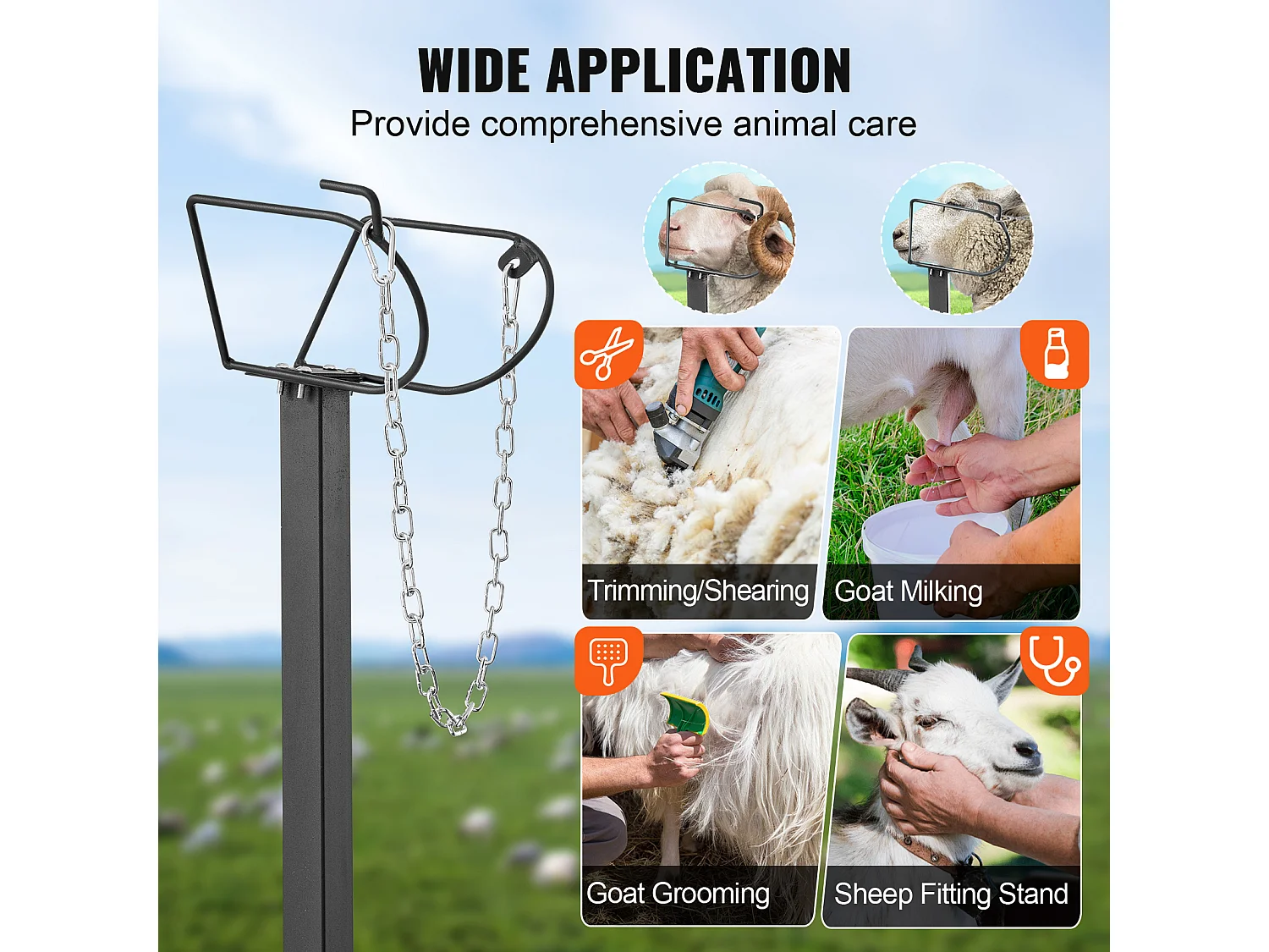 Support l'Élagage des Chèvres SucceBuy, Hauteur 53,3 - 83,8 cm, 129,5 x 58,4 cm, Plateau de Table Noir