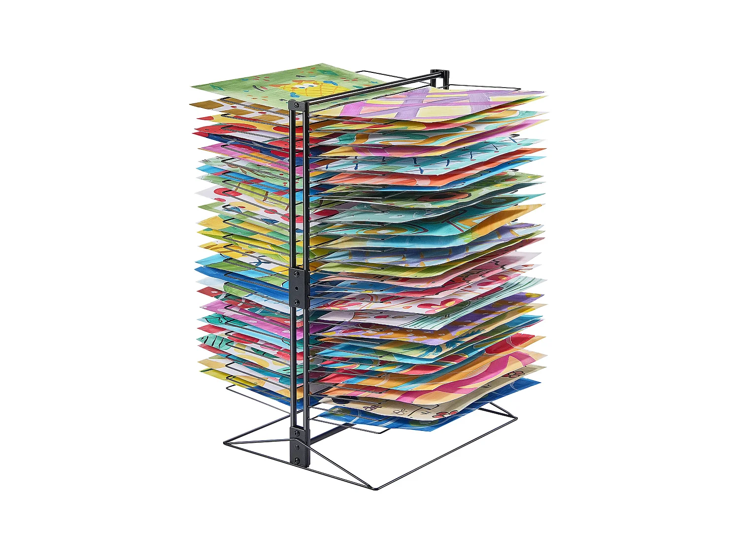 Farbtrockner SucceBuy, 50 Entnehmbare Regale für die Malerei, Klassenzimmer, Hält bis zu 7,5 kg, Vollständig aus Langlebigem Metall Gefertigt