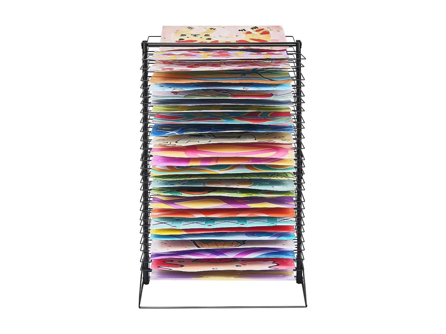 Séchoir à Peinture SucceBuy, 50 Étagères Amovibles pour la Peinture, Salle de Classe, Supporte jusqu'à 7,5 kg, Construction Entièrement en Métal Durable