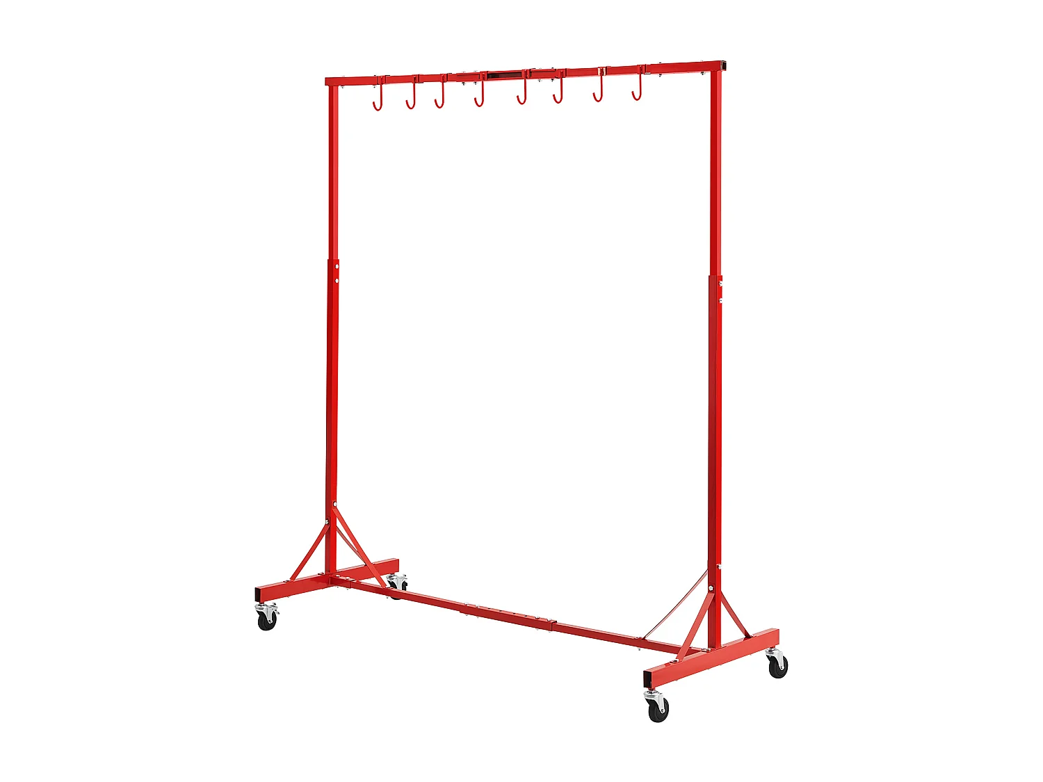 Supporto SucceBuy per Verniciatura Regolabile in Altezza, con 8 Ganci Resistenti e una Capacità di Carico Massima di 30 kg - Organizzazione Perfetta per Progetti