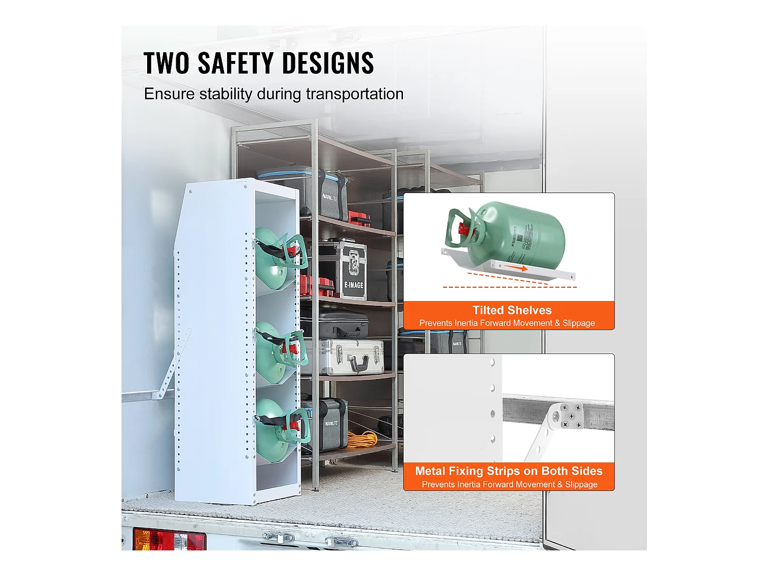 Support de Réservoir de Réfrigérant SucceBuy, Support de 3 Bouteilles de 13,6 à 22,6 kg, Rangement de Cylindres