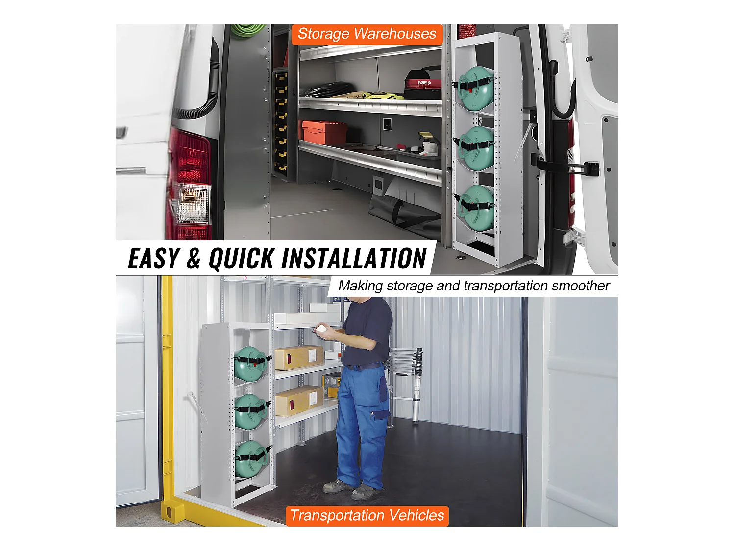 Support de Réservoir de Réfrigérant SucceBuy, Support de 3 Bouteilles de 13,6 à 22,6 kg, Rangement de Cylindres