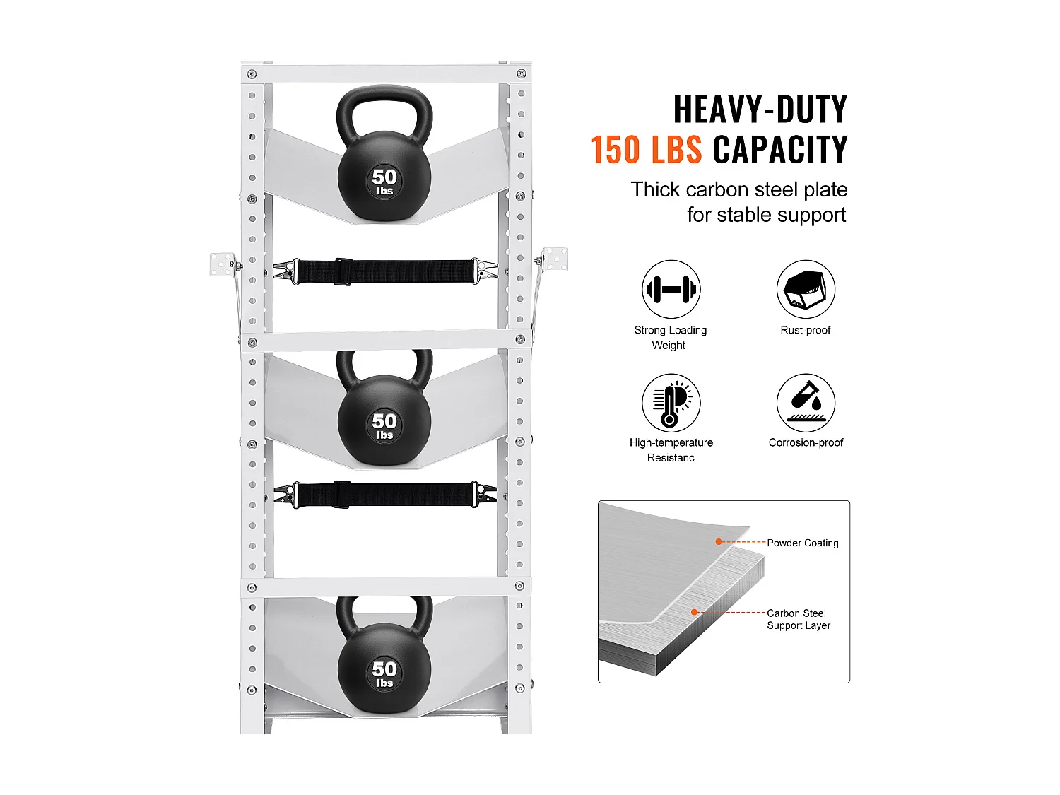 Support de Réservoir de Réfrigérant SucceBuy, Support de 3 Bouteilles de 13,6 à 22,6 kg, Rangement de Cylindres