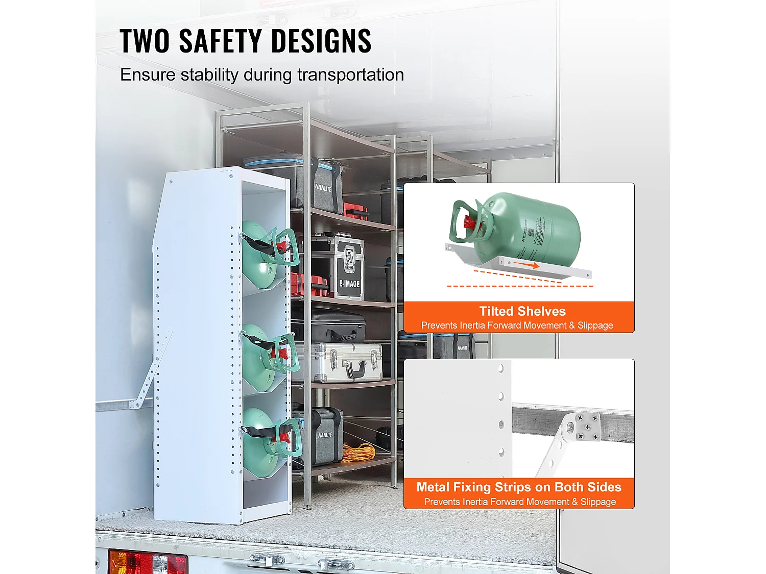 Support de Réservoir de Réfrigérant SucceBuy, Support de 3 Bouteilles de 13,6 à 22,6 kg, Rangement de Cylindres