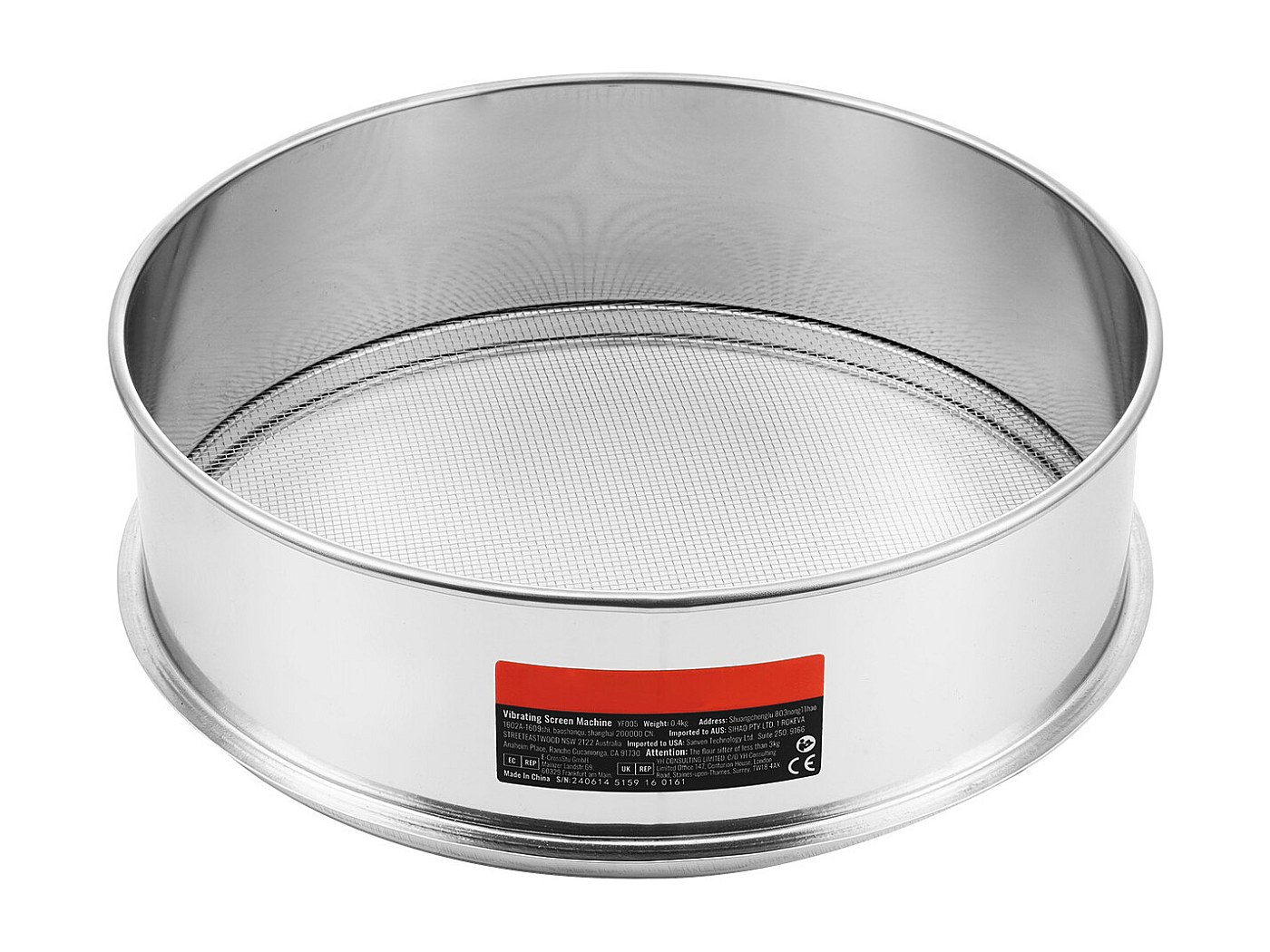 Tamis à Farine Inox Tamis De Pâtisserie Maille Fine Tamis Fins En Acier Inoxydable Tamis Patisserie Farine 15 15 4.5cm Tamiseur De Farine Professionne Pour Farine Gâteaux Légumes-Fei Yu