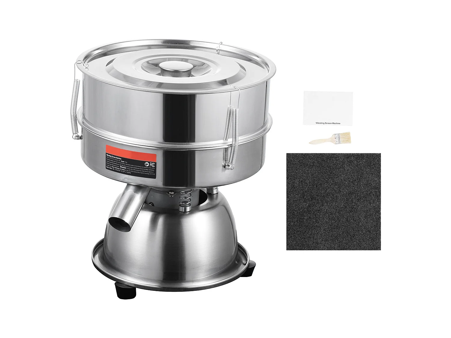 Mehlsieb SucceBuy Elektrische Vibrationssiebmaschine mit Automatischem Sieb (Maschenweite 12+80)