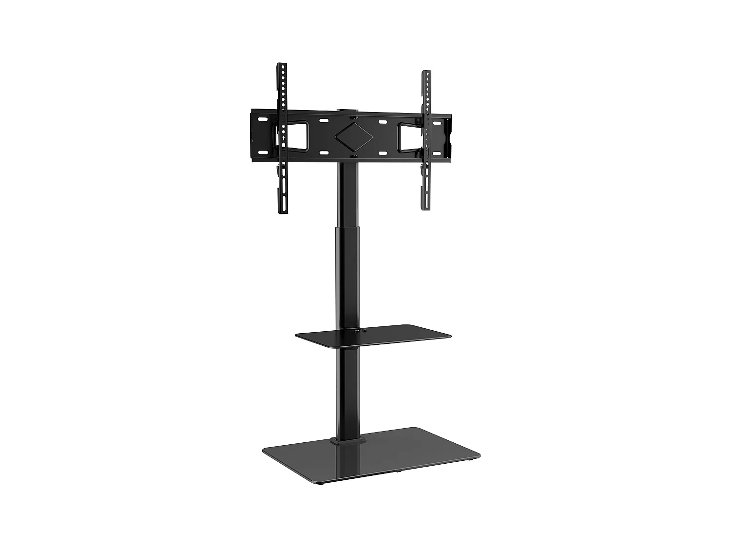 Support TV Pivotant SucceBuy, Support Universel pour Téléviseurs de 81 à 165 CM, Hauteur Réglable