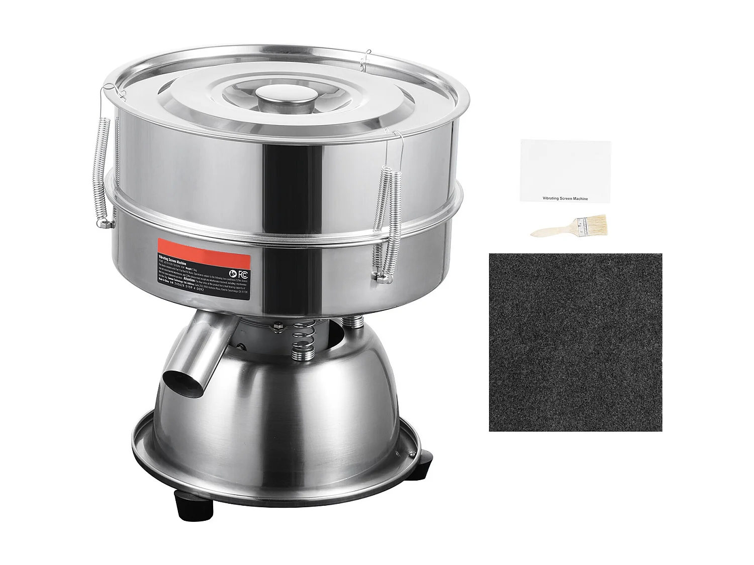 Tamis à Farine SucceBuy Machine de Tamisage Vibrante Électrique avec Tamiseur Automatique 40 + 60 Mesh