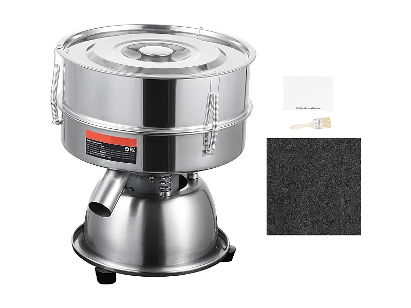 Mehlsieb SucceBuy Elektrische Vibrationssiebmaschine mit Automatischem Sieb (Maschenweite 10+60)