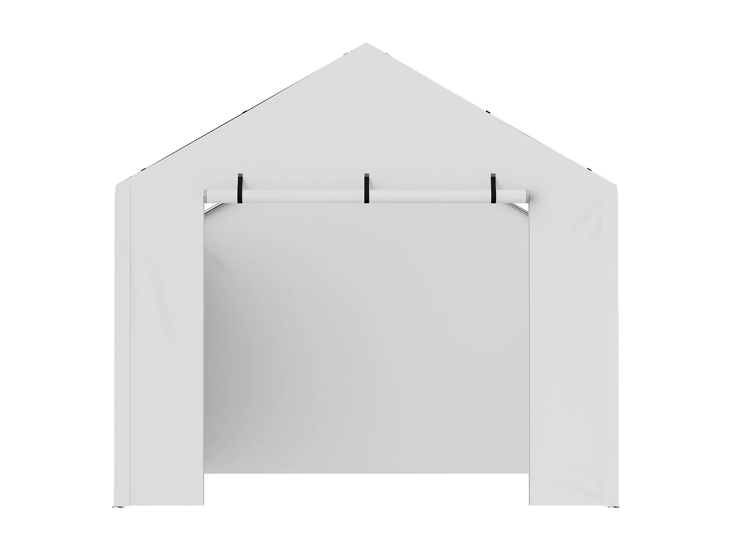 Tenda di Ricambio per Capanna Auto SucceBuy, 304,8 x 609,6 cm, con Parete Laterale, Bianco