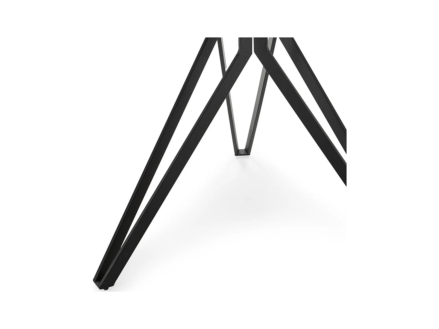 Table à manger ronde en céramique effet ardoise 4 pers. 120 cm - Cuma