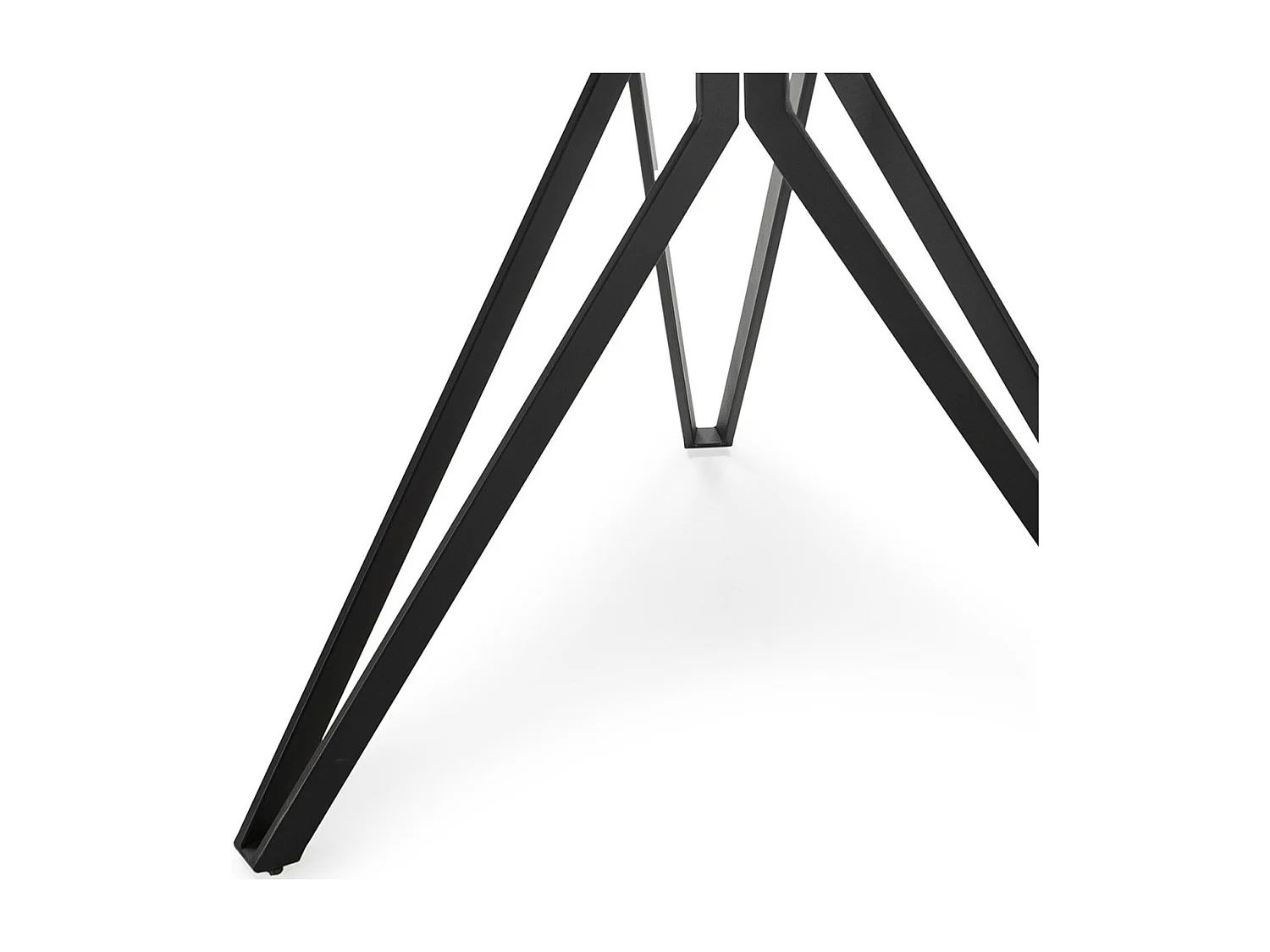 Table à manger ronde en céramique effet ardoise 4 pers. 120 cm - Cuma