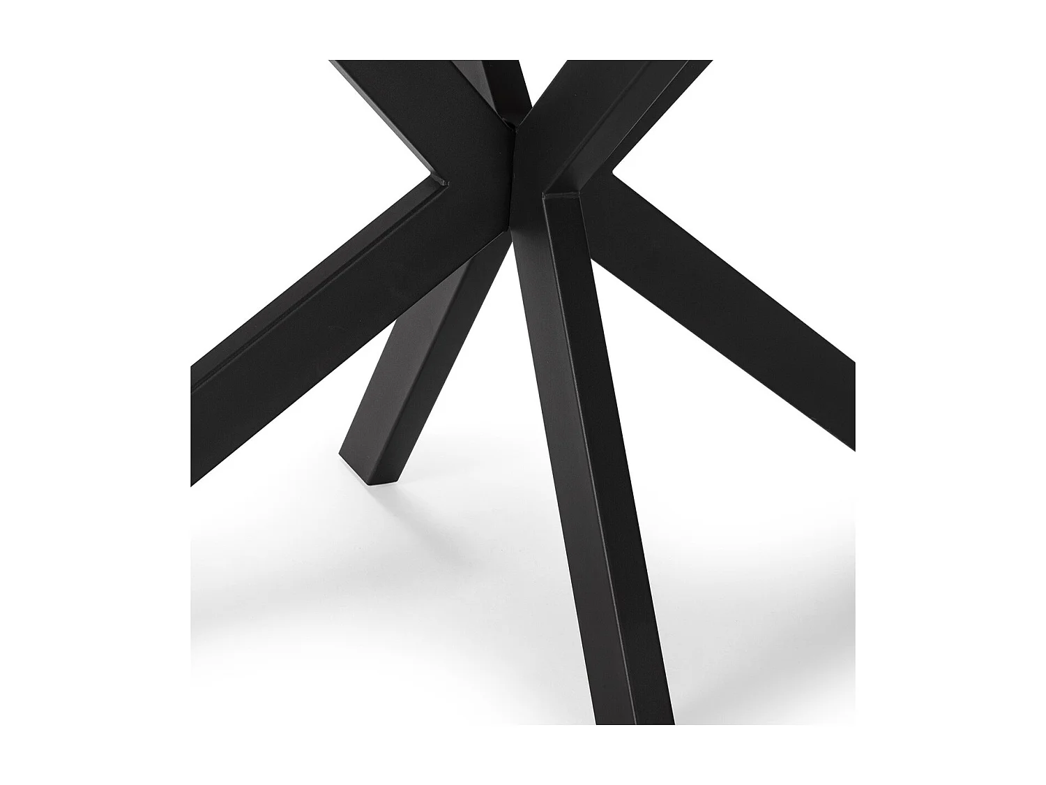 Table à manger rectangulaire en céramique effet marbre blanc 8 pers. 180 cm - Svenn