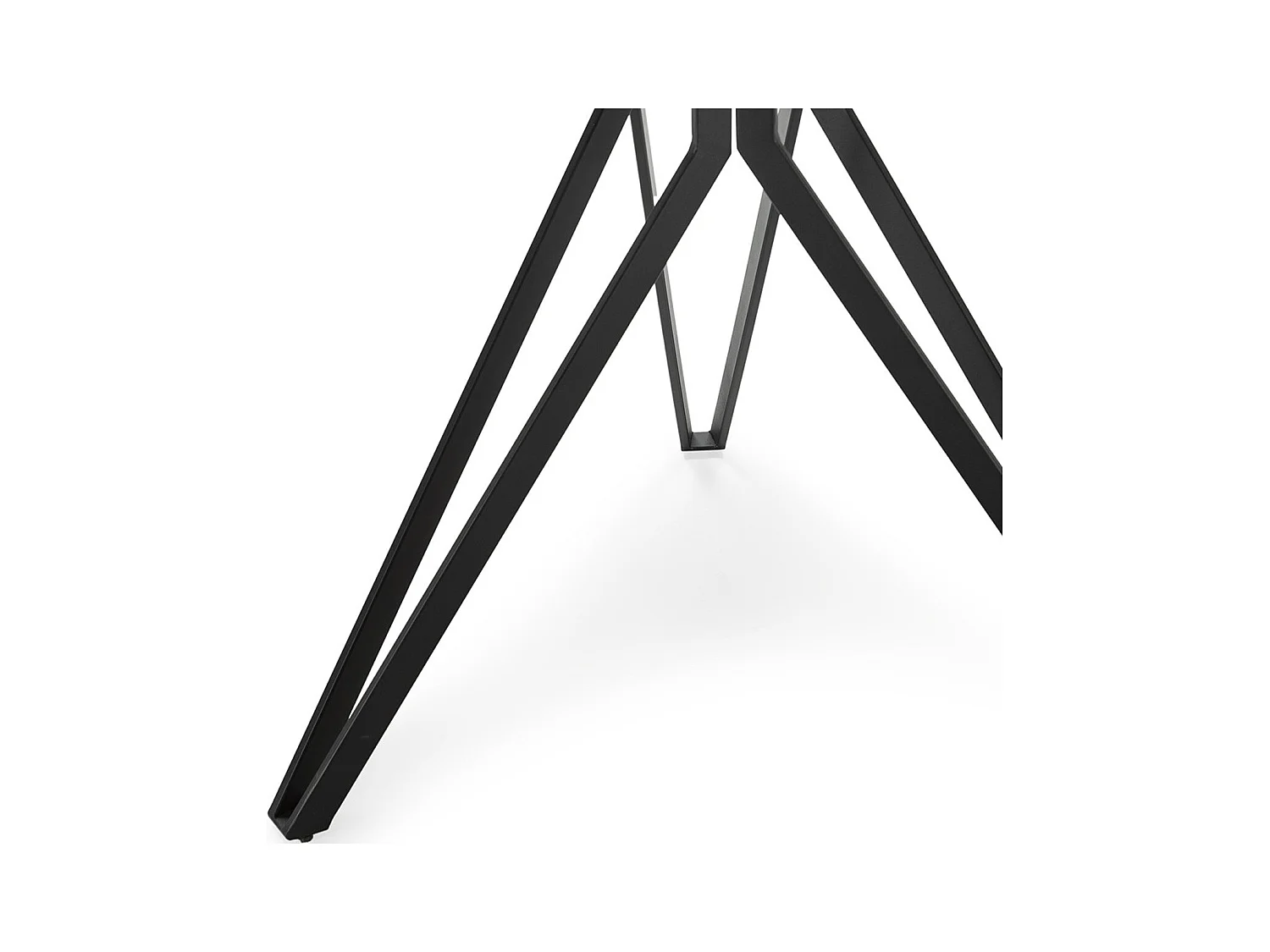 Table à manger ronde en céramique effet marbre blanc 4 personnes 120 cm - Cuma