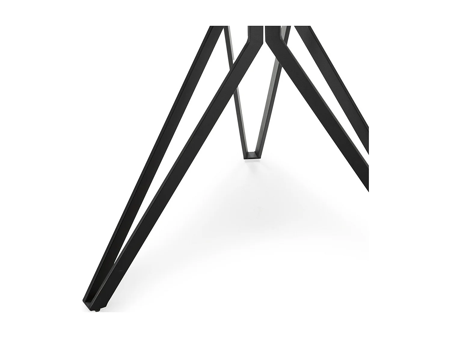 Table à manger ronde en céramique effet marbre blanc 4 personnes 120 cm - Cuma