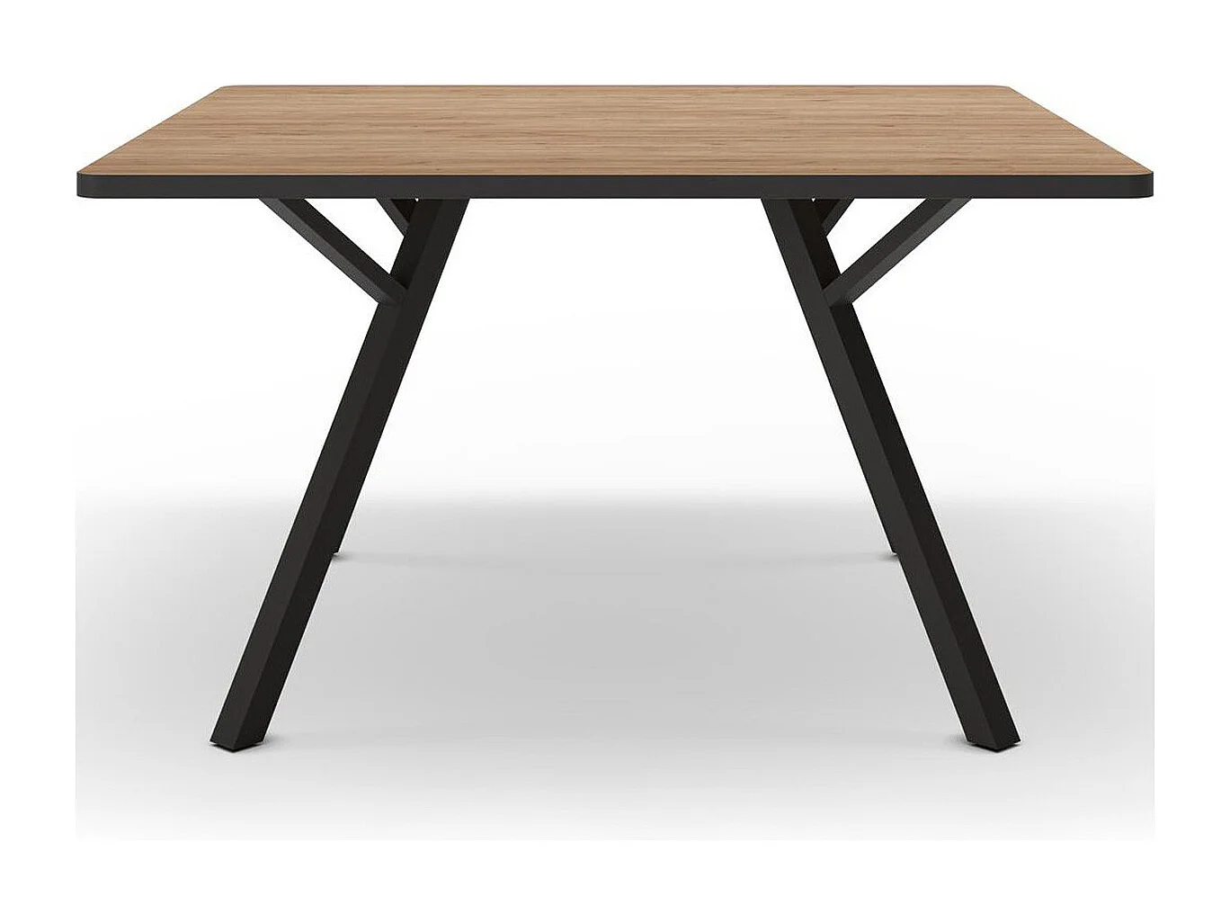 Table à manger carrée effet chêne 136 cm - Brann
