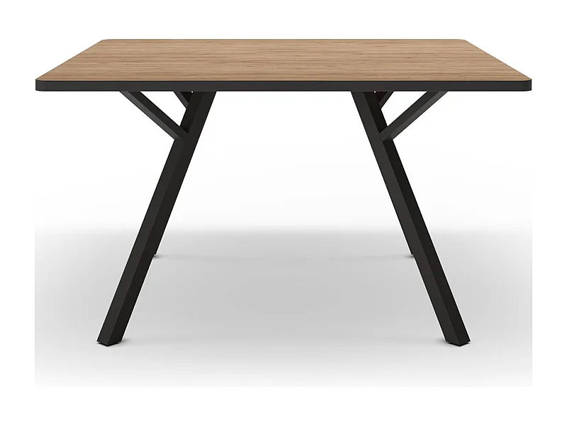 Table à manger carrée effet chêne 136 cm - Brann