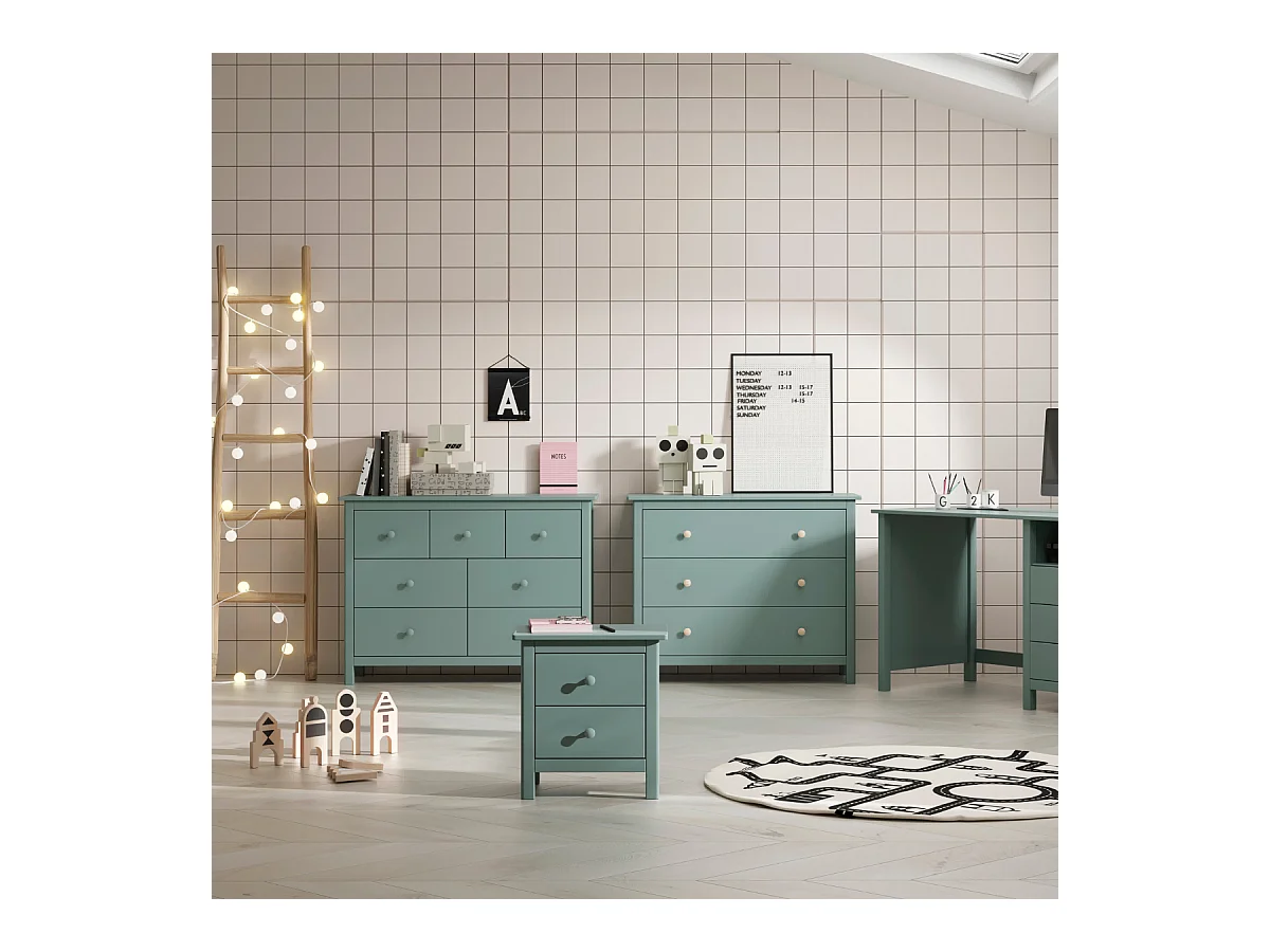 Ladekast Max - 110x40x80cm - Groen