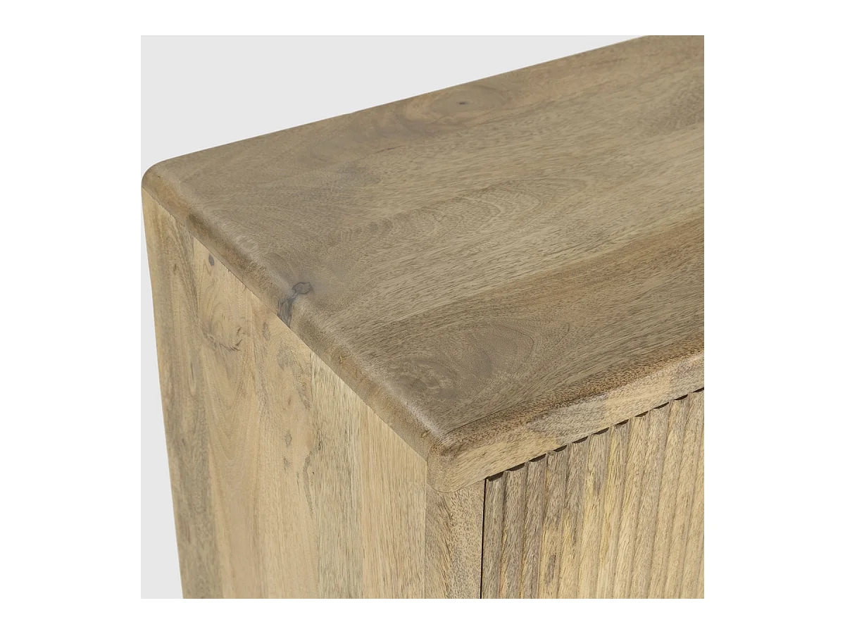Buffet 4 portes en bois de manguier 190 cm - Sanja