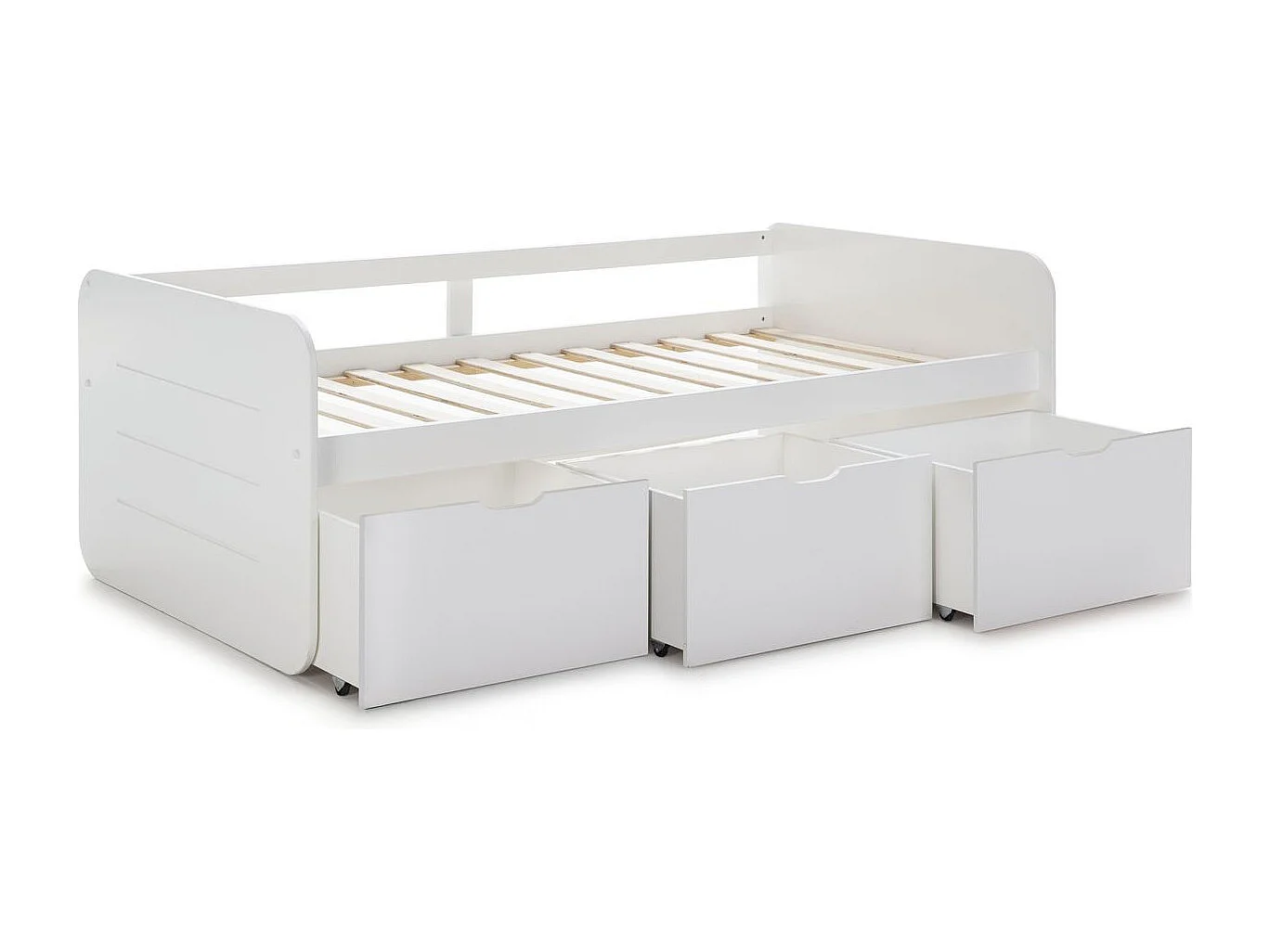 Bed Abbott - 195x105x70cm - Wit