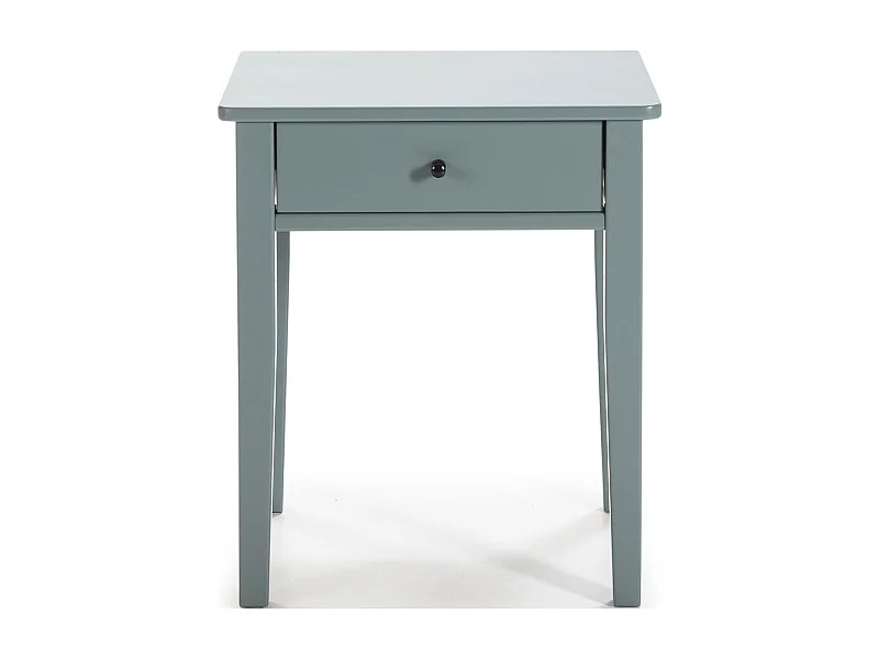 Table de chevet 1 tiroir en bois vert pétrole - Stan