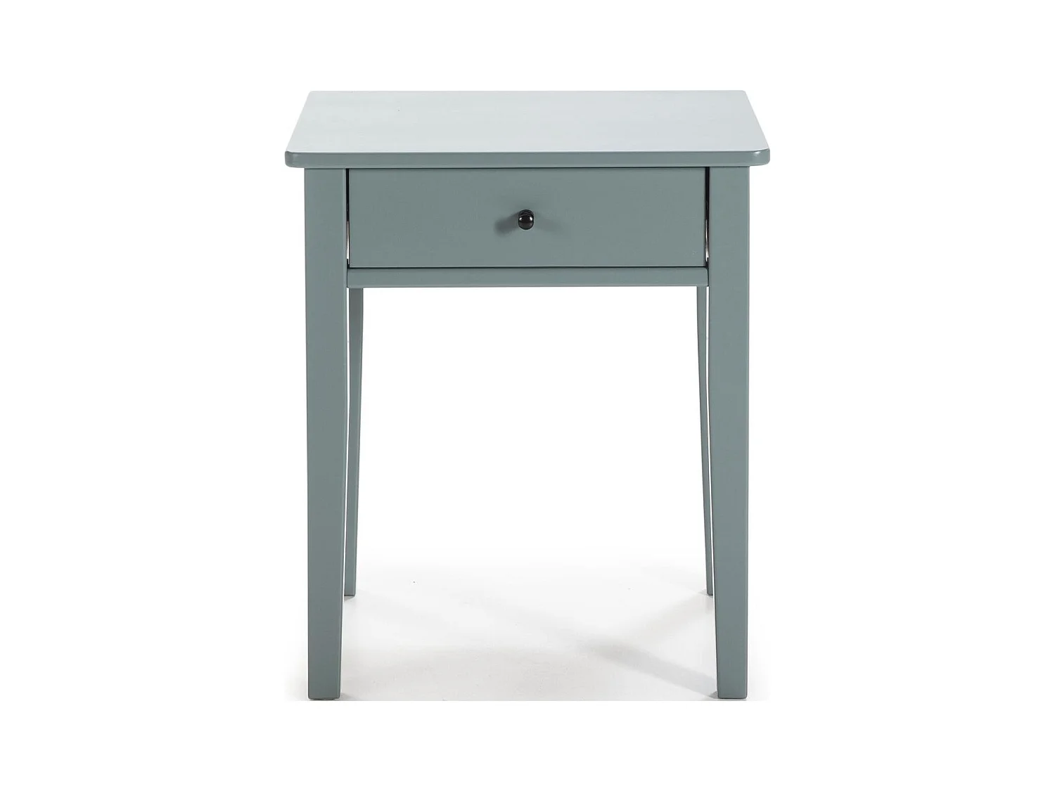Table de chevet 1 tiroir en bois vert pétrole - Stan