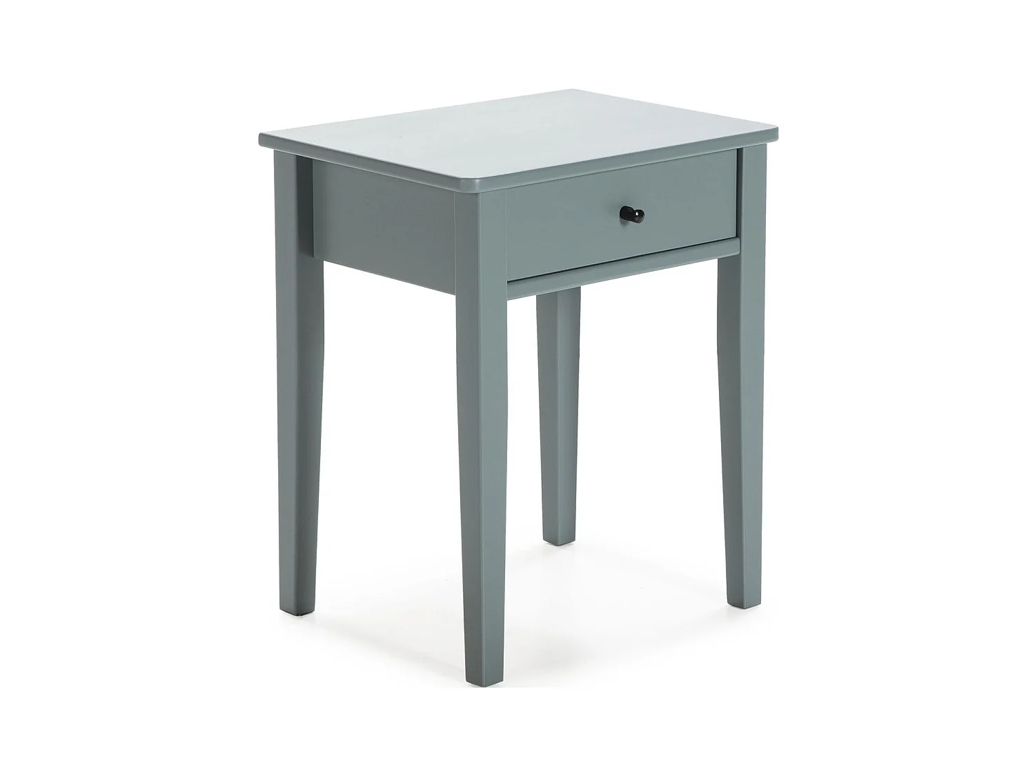 Table de chevet 1 tiroir en bois vert pétrole - Stan