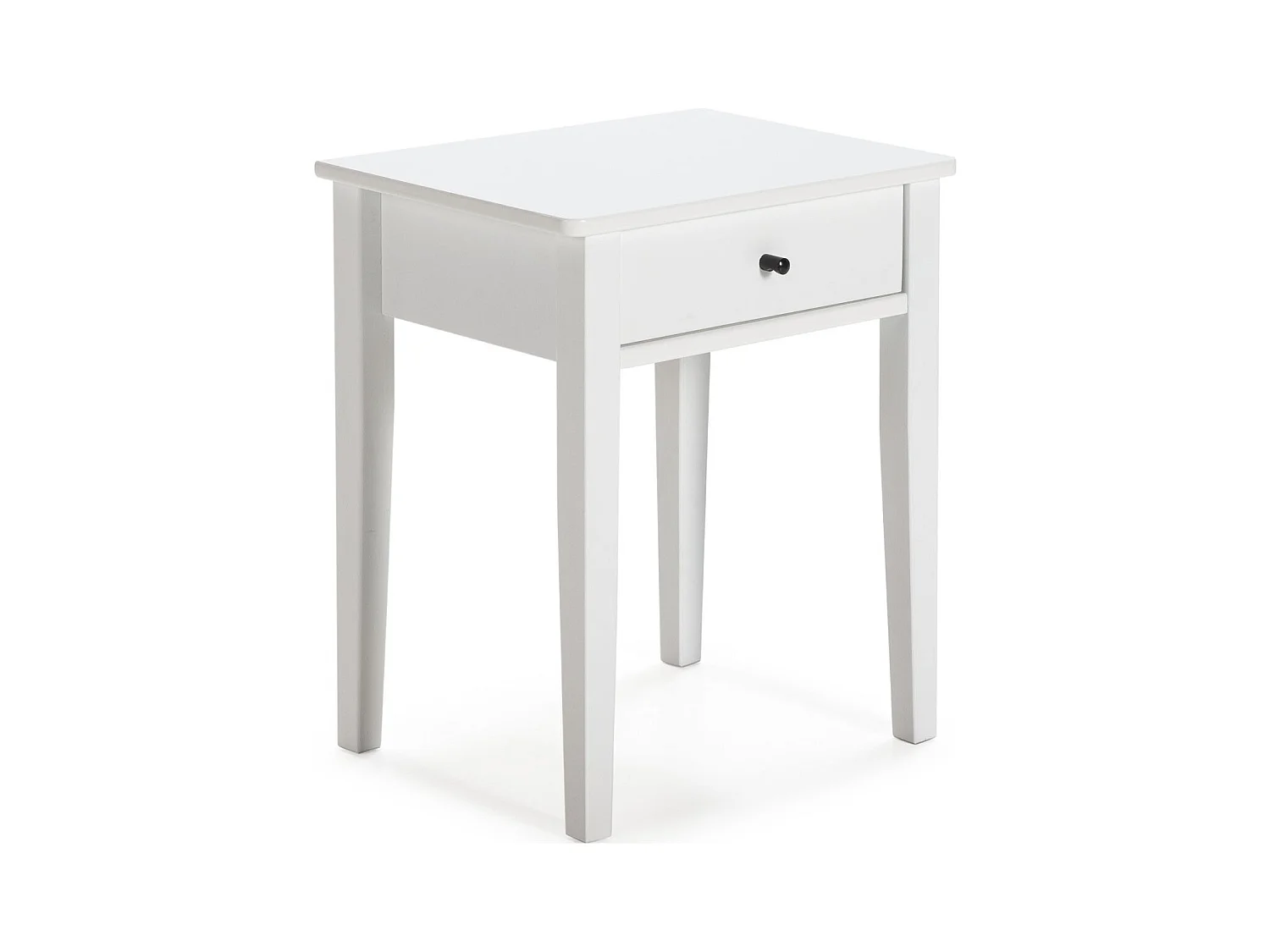 Table de chevet 1 tiroir en bois blanc - Stan