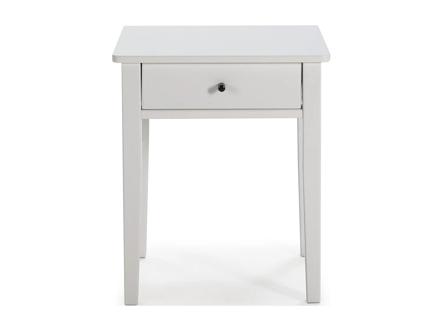 Table de chevet 1 tiroir en bois blanc - Stan