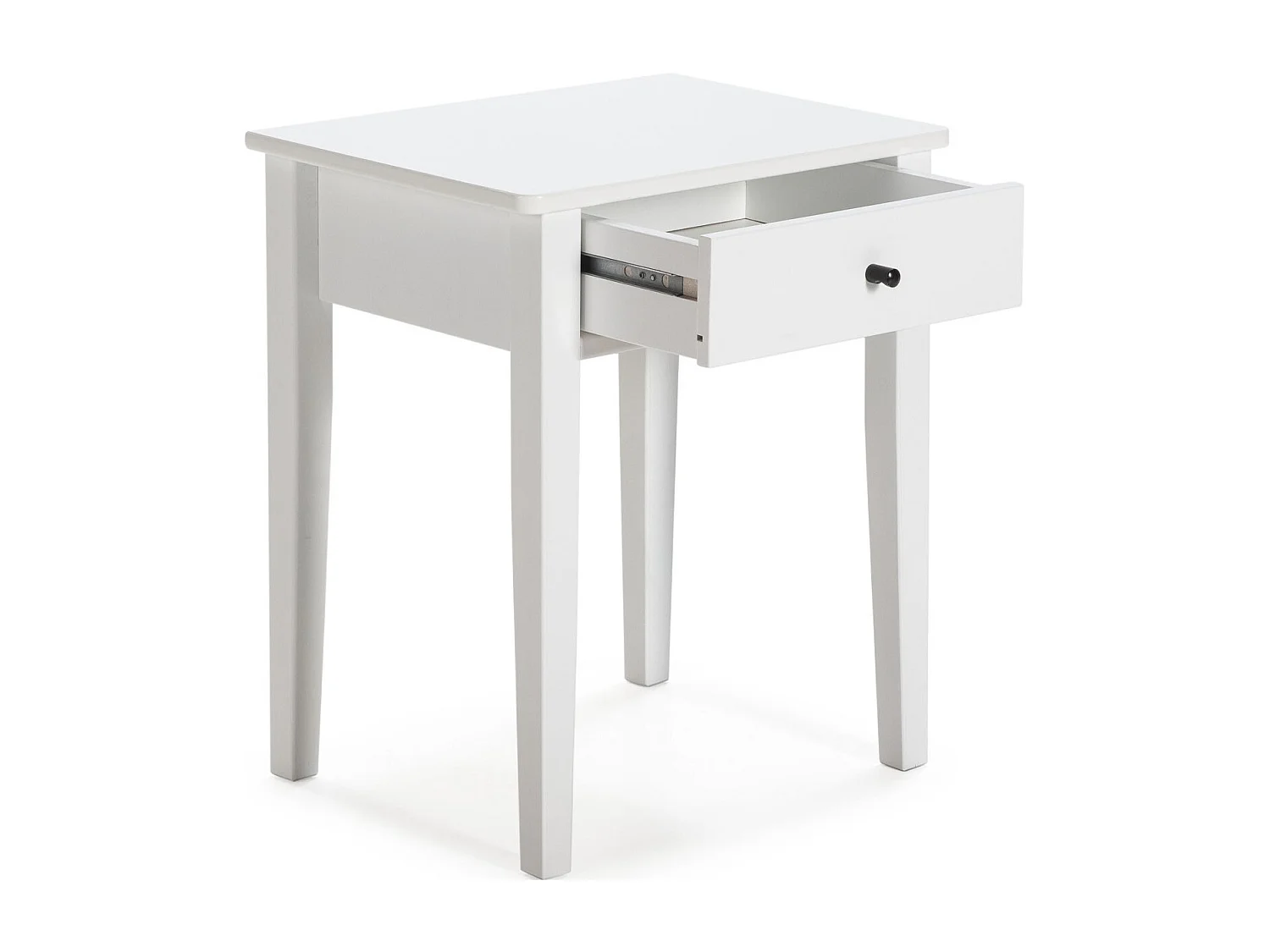 Table de chevet 1 tiroir en bois blanc - Stan