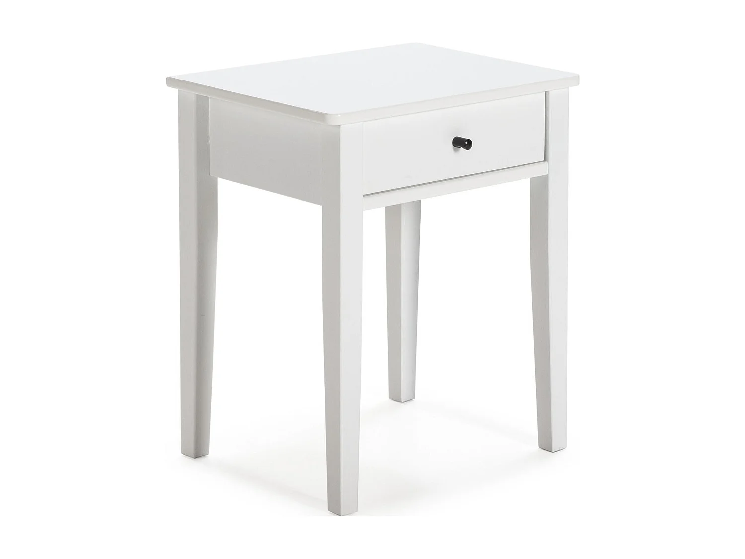 Table de chevet 1 tiroir en bois blanc - Stan