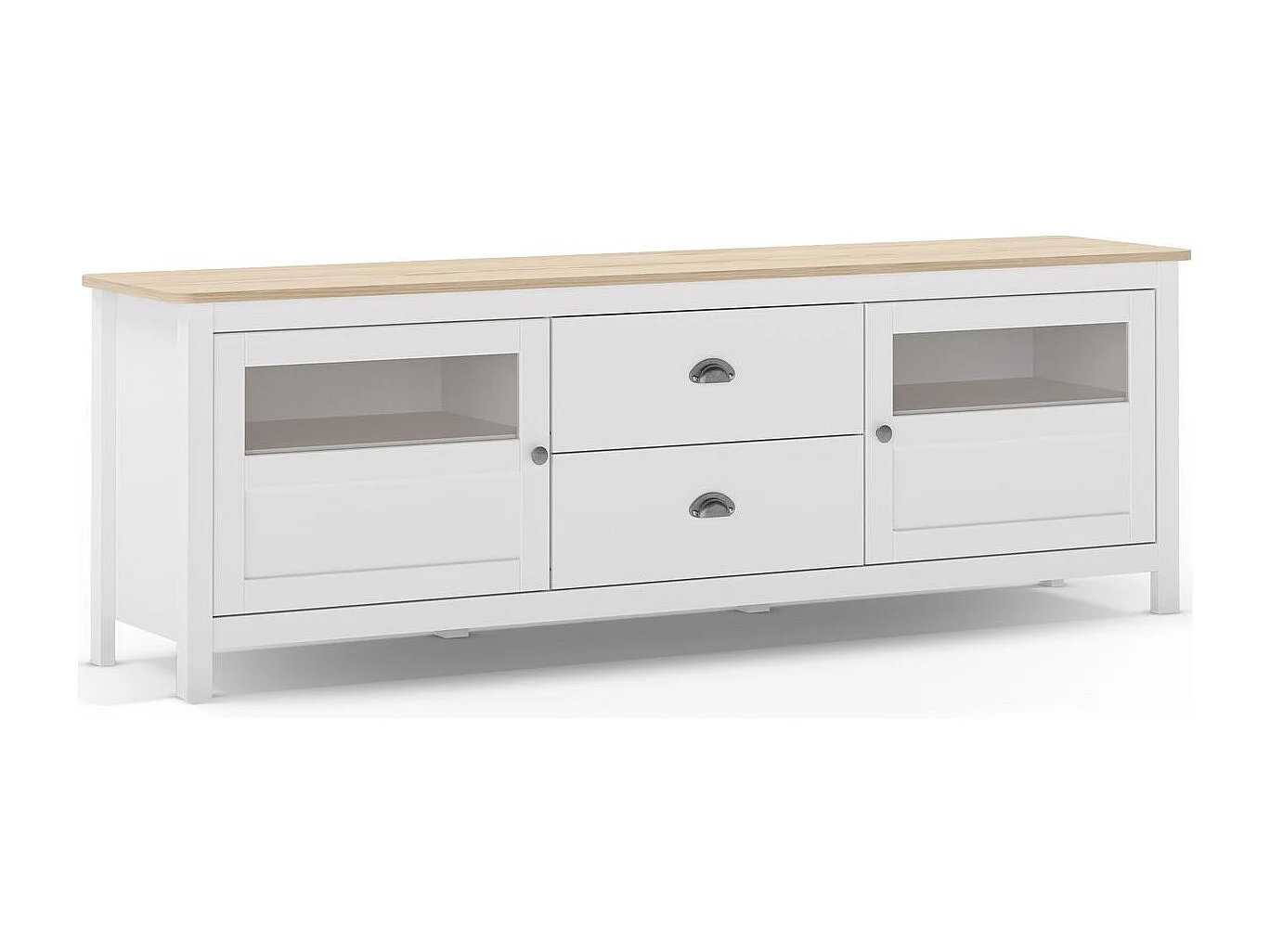 Tv-meubel Misti - 180x40x59.3cm - Wit