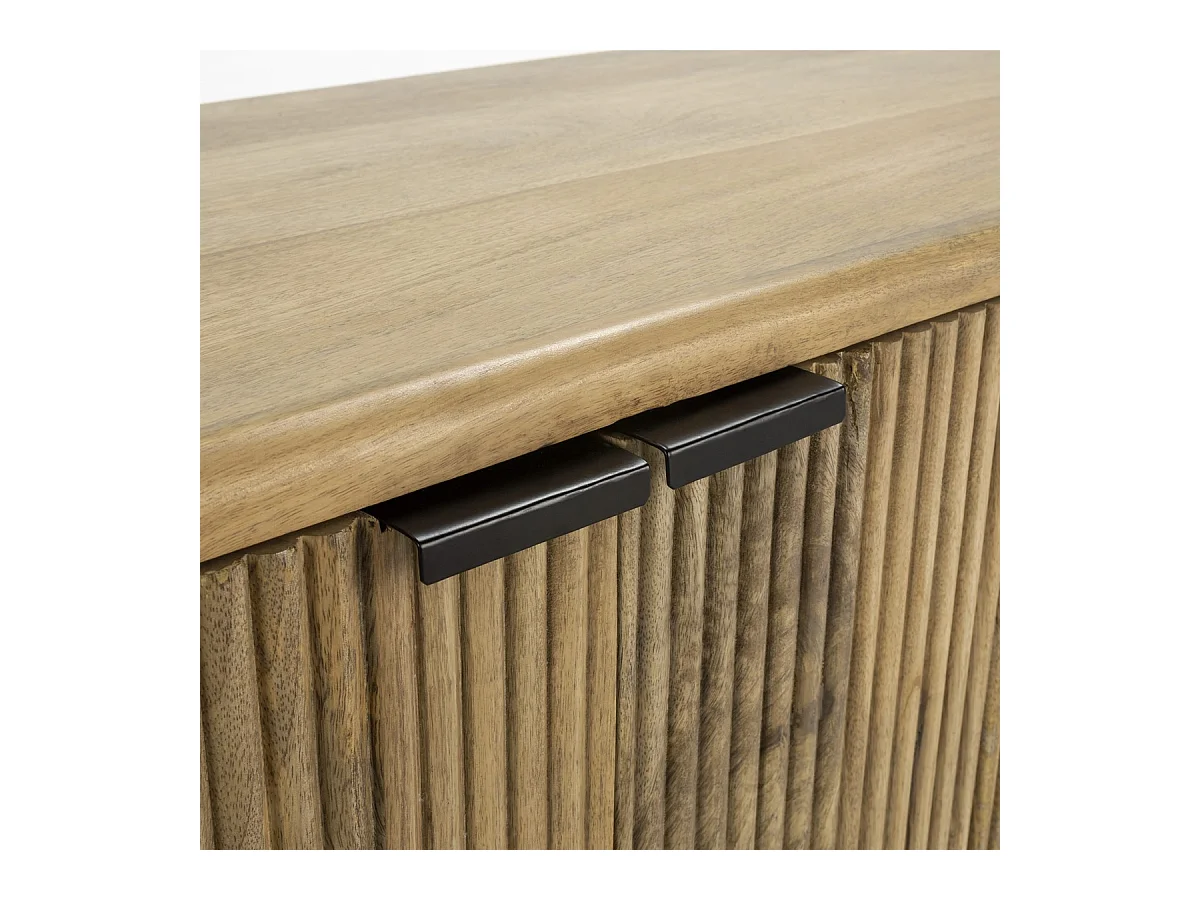 Meuble TV 4 portes en bois de manguier 190 cm - Sanja