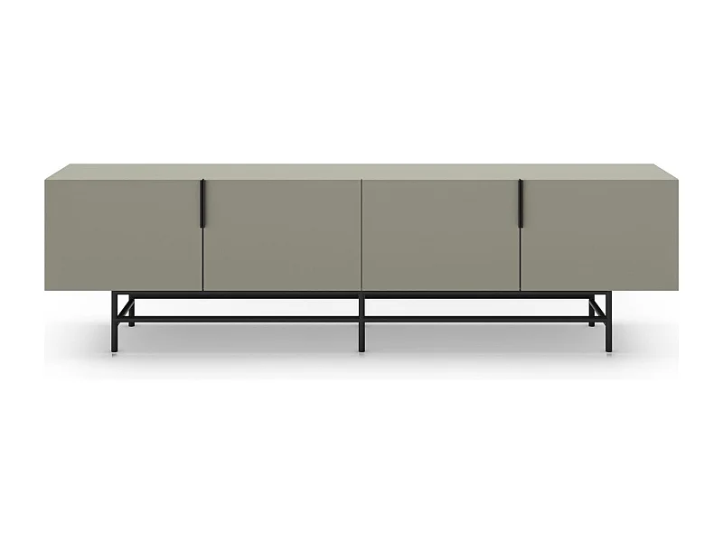 Meuble Tv 4 portes vert 200 cm - Clea