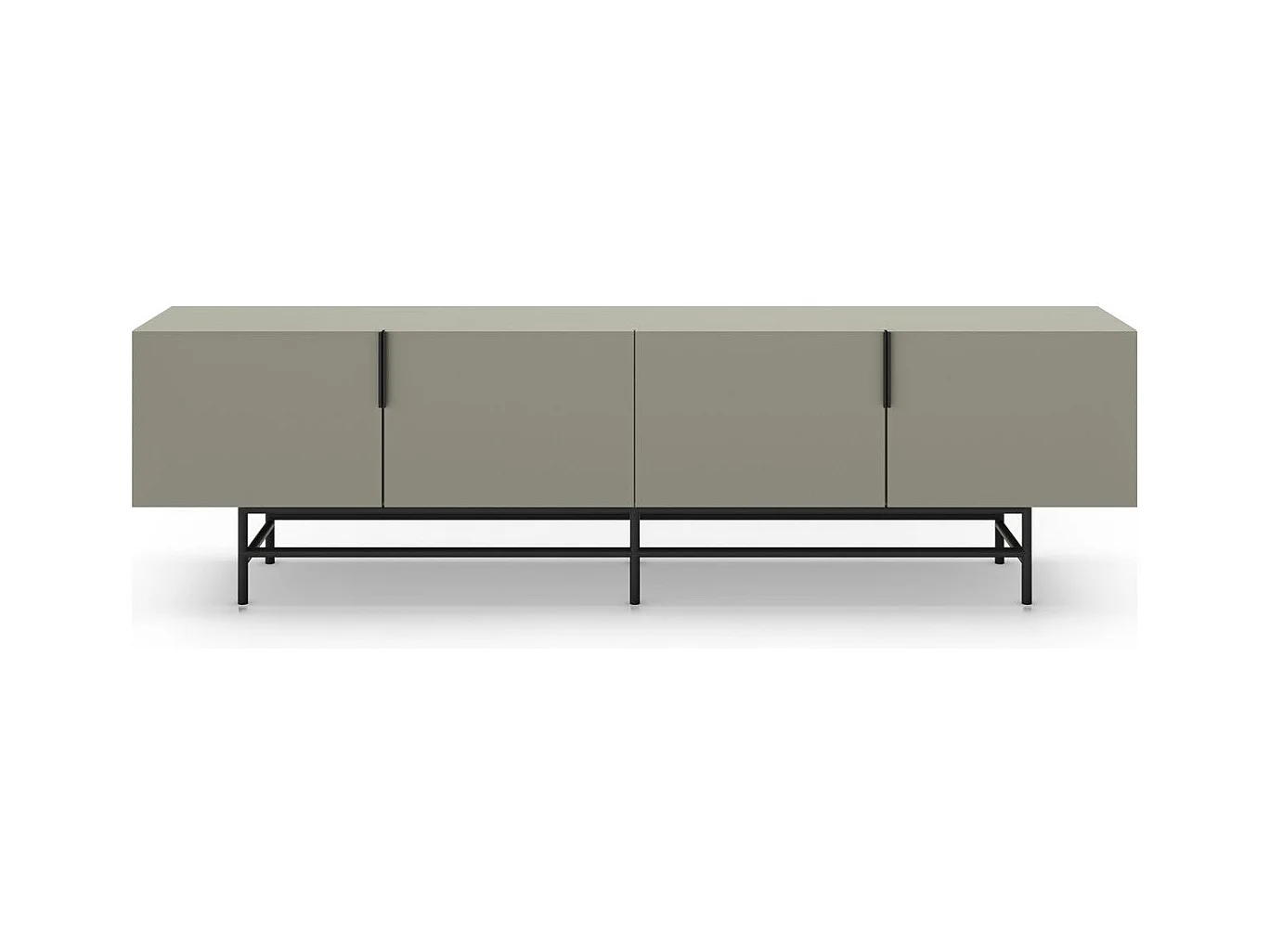 Meuble Tv 4 portes vert 200 cm - Clea