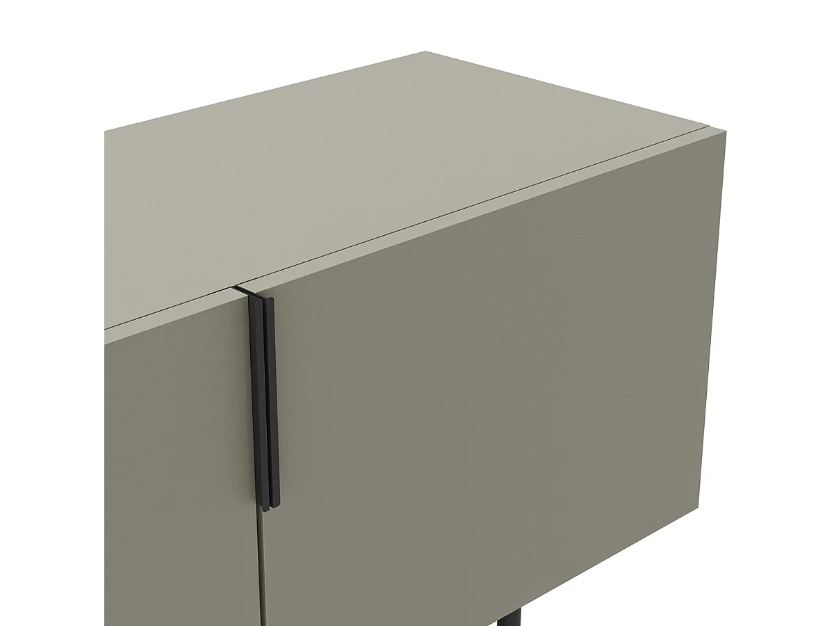 Meuble TV 4 portes vert 200 cm - Clea