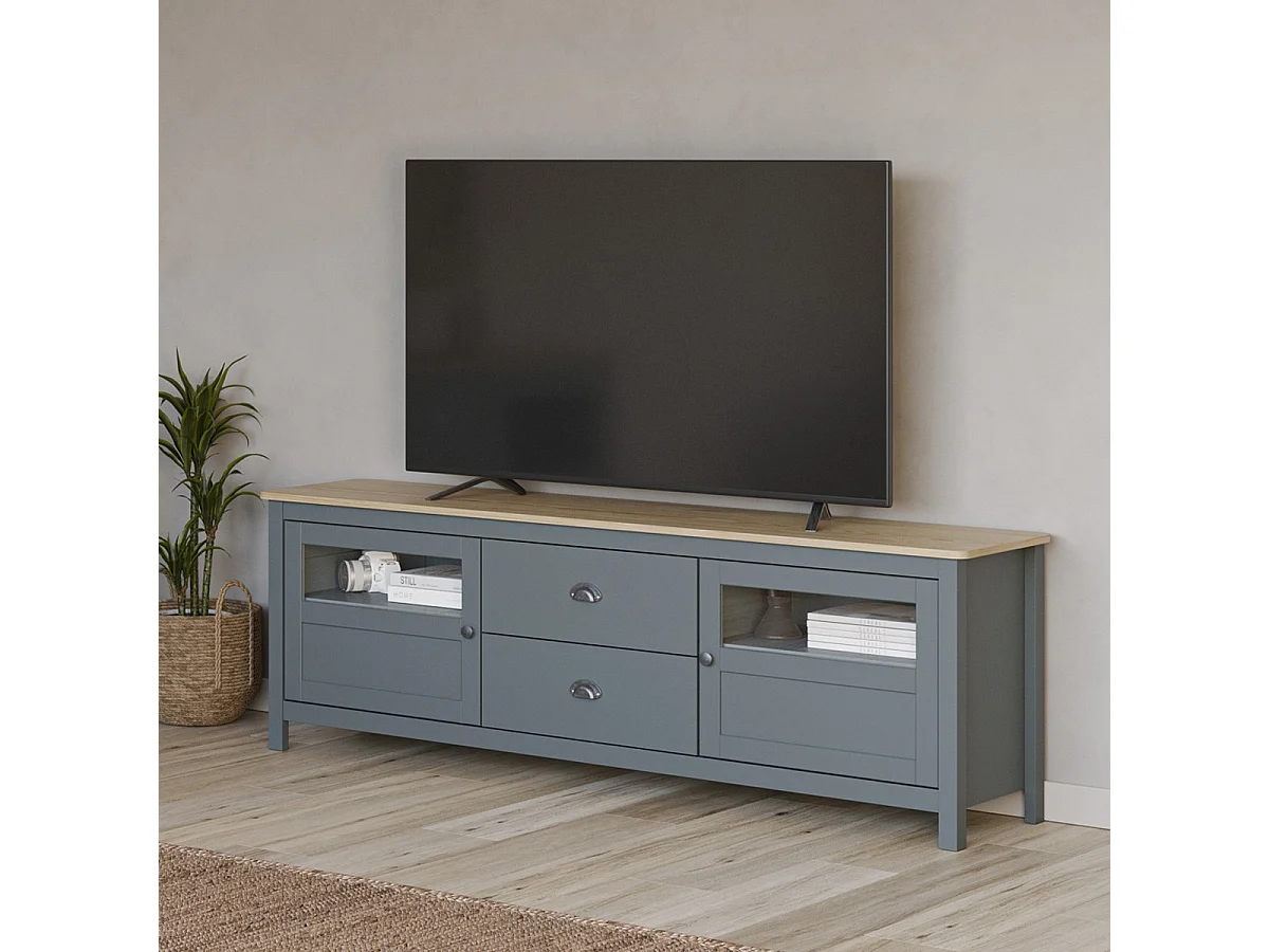 Tv-meubel Misti - 180x40x59.3cm - Groen