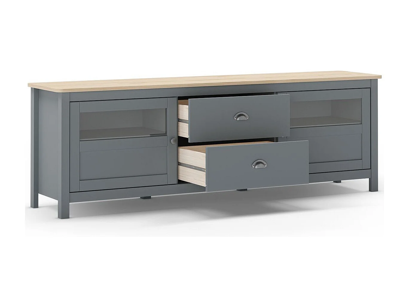 Tv-meubel Misti - 180x40x59.3cm - Groen