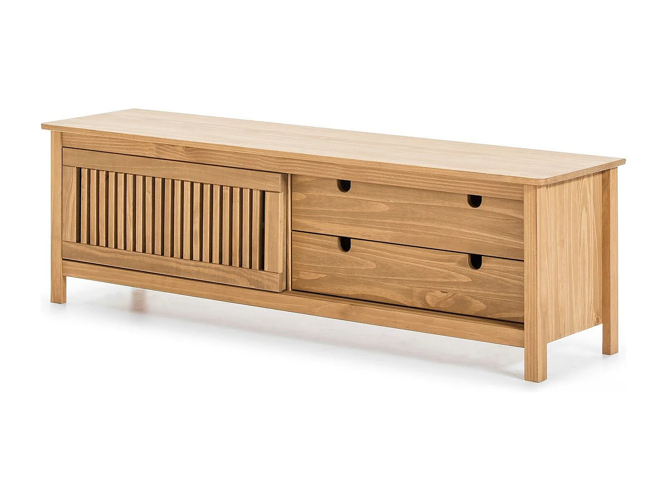 Tv-meubel Bruna - 158x40x49.5cm - Bruin