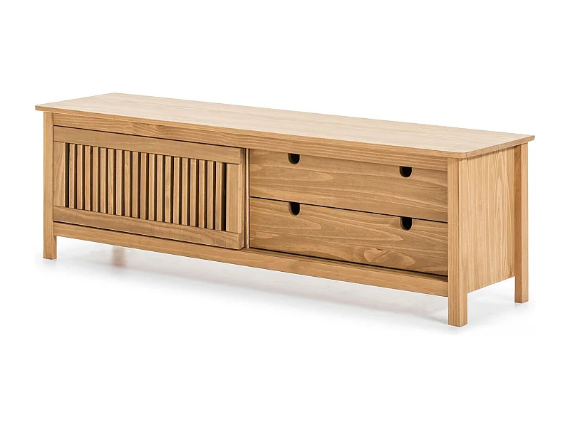 Tv-meubel Bruna - 158x40x49.5cm - Bruin