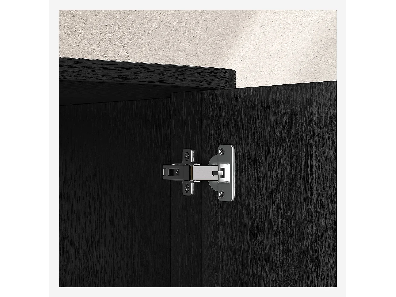 Buffet bas 3 portes en frêne - Noir - Design by Hélèna Pille