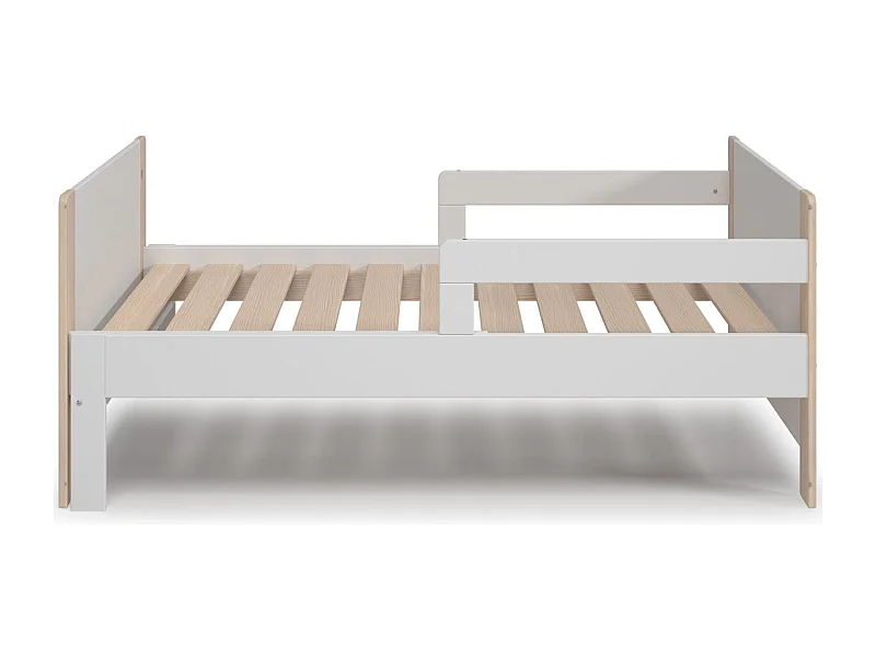 Lit enfant évolutif 90x140/190 cm en bois blanc - Luan