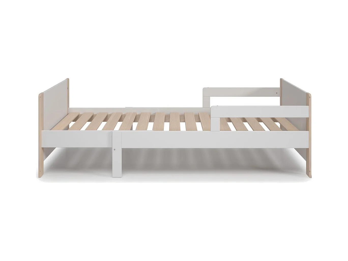 Lit enfant évolutif 90x140/190 cm en bois blanc - Luan
