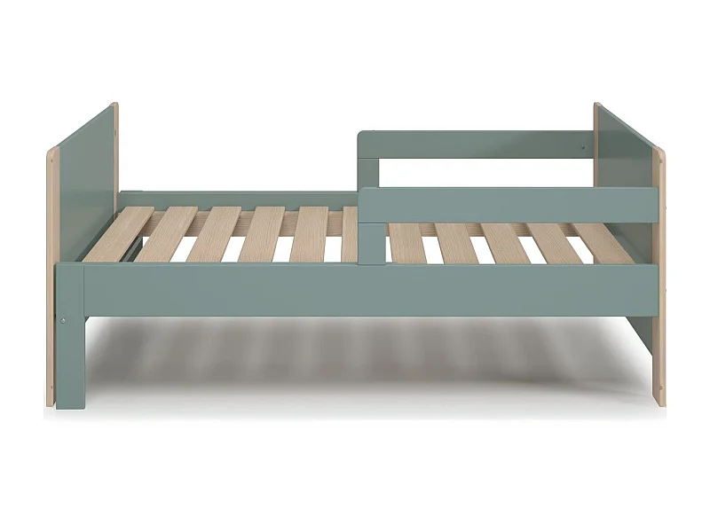 Lit enfant évolutif 90x140/190 cm en bois vert kaki - Luan