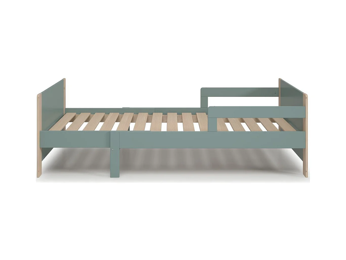 Lit enfant évolutif 90x140/190 cm en bois vert kaki - Luan