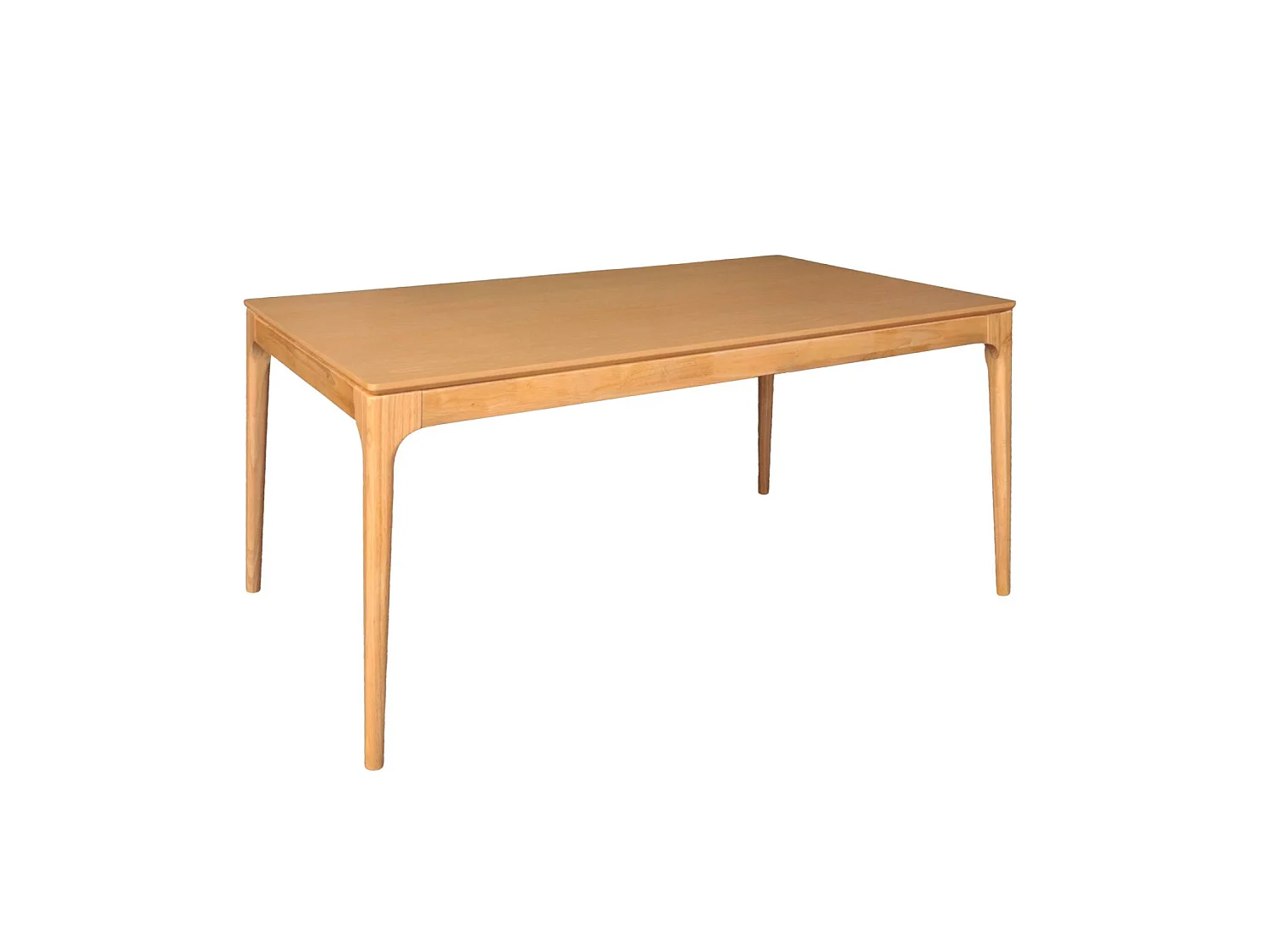 Mesa de comedor rectangular en madera de 6 plazas natural