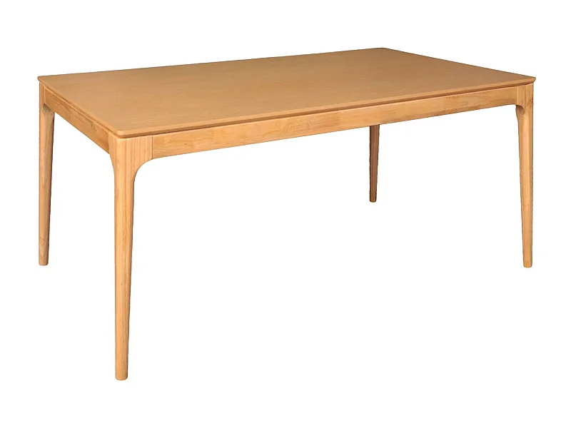 Mesa de comedor rectangular en madera de 6 plazas natural