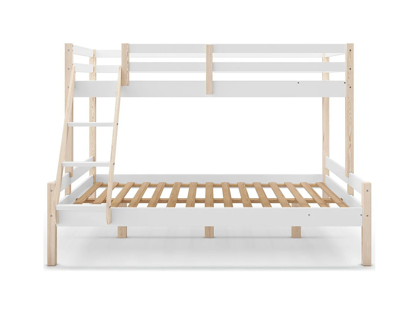Lit superposé 3 places en bois blanc - Tandem
