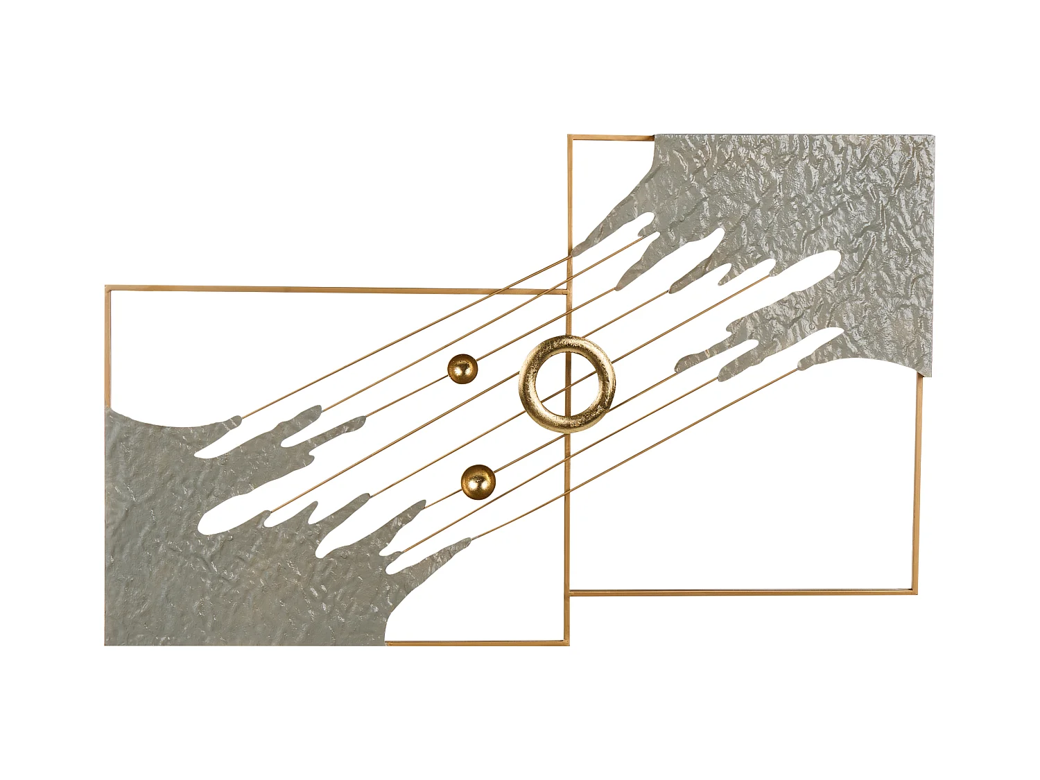 Décoration murale SKERRIES Métal 45 cm Gris