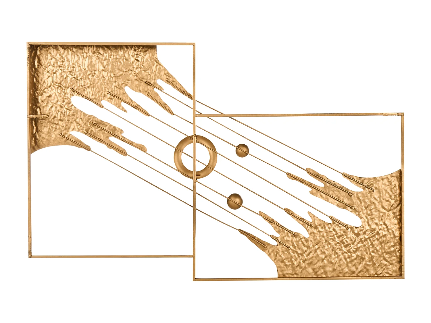 Décoration murale SKERRIES Métal 45 cm Gris